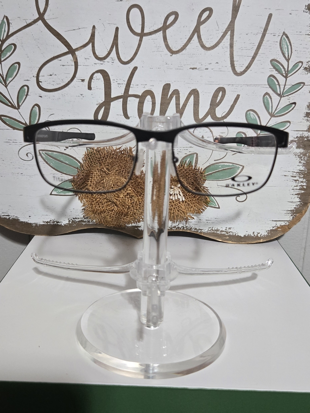 Oakley Black Rectangular Eyeglass Frames